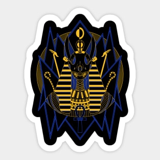 Anubis Neon Sticker